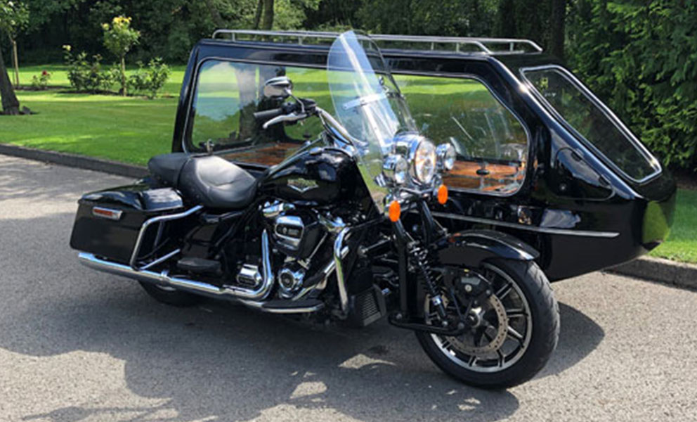 Image of Harley-Davidson hearse
